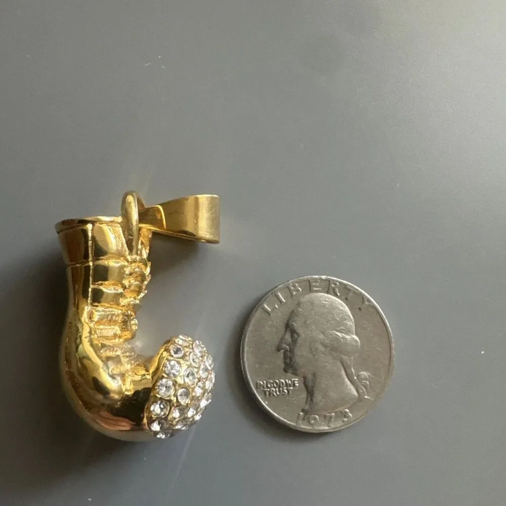 Silver Spark Jewels boxing glovee